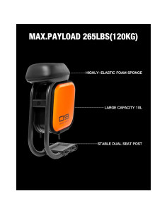 Asiento de Scooter STIO para Ninebot MAX G2 G65 con Bolsa 10L 2