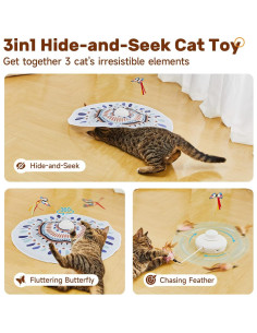 Juguete Interactivo para Gatos Potaroma 3en1 Recargable 2