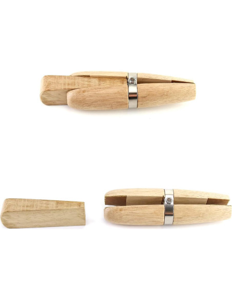 Abrazadera de Madera QWORK WD5534 para Joyería y Grabado
