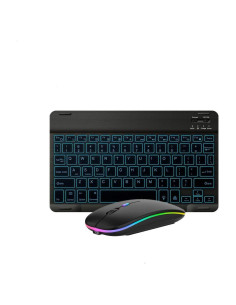 Combo Teclado y Ratón Bluetooth Guiheng Negro - Retroiluminado