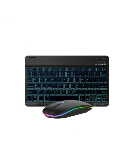 Combo Teclado y Ratón Bluetooth Guiheng Negro - Retroiluminado