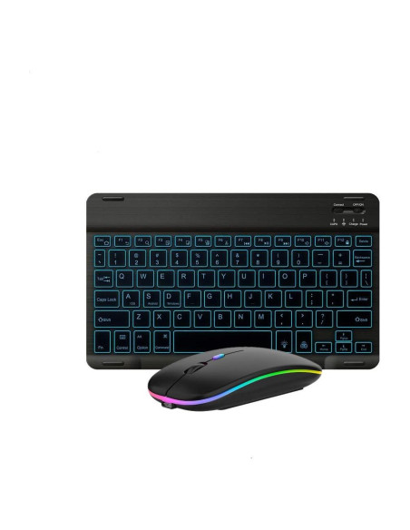 Combo Teclado y Ratón Bluetooth Guiheng Negro - Retroiluminado