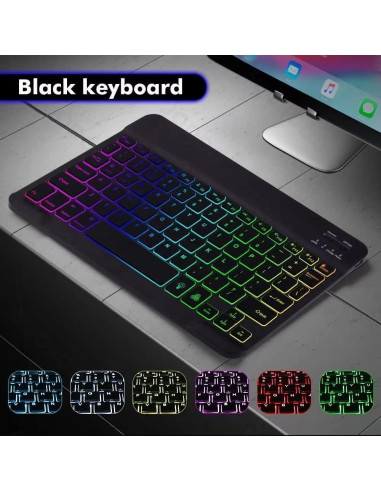 Combo Teclado y Ratón Bluetooth Guiheng Negro - Retroiluminado