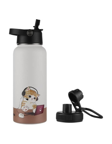 Botella de Agua Aislada Funkrin 32oz Acero Inoxidable