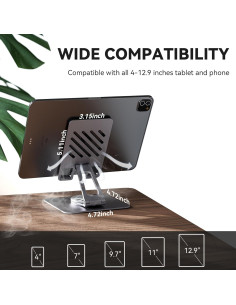 Soporte Giratorio para iPad Minisopuru Ajustable 360 2