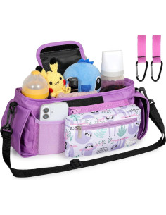 Organizador de Carriola ERRUI con Portavasos y Bolsa Desmontable 2