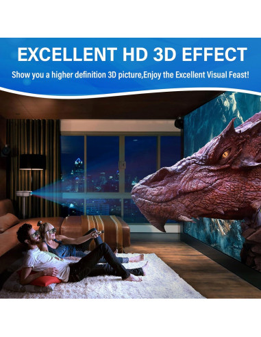 Gafas 3D EKYLIN DLP Link Recargables - Paquete de 2