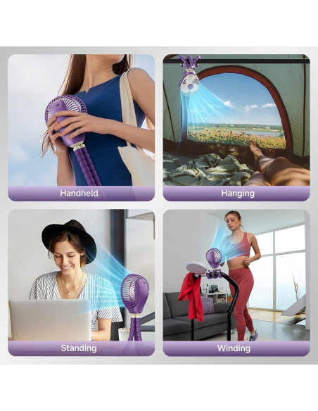 Ventilador Portátil Coolice para Cochecito 6000mAh 3 Velocidades