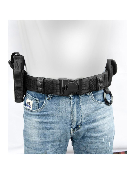 Cinturón Táctico Utilitario Rig Policía 5 Bolsas Ajustable