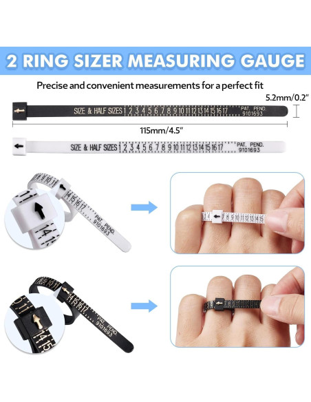 Ajustador de Tamaño de Anillo Anpro 110 Pcs Set Completo