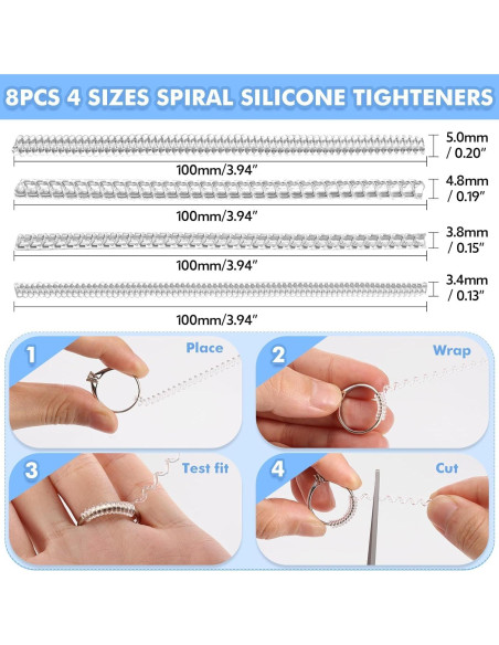 Ajustador de Tamaño de Anillo Anpro 110 Pcs Set Completo