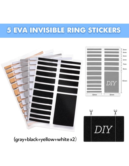 Ajustador de Tamaño de Anillo Anpro 110 Pcs Set Completo