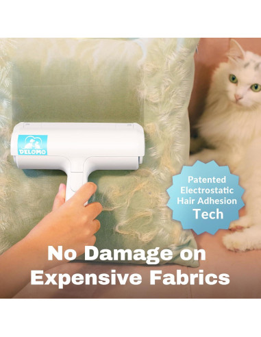 DELOMO Rodillo Removedor de Pelo de Mascota Reutilizable