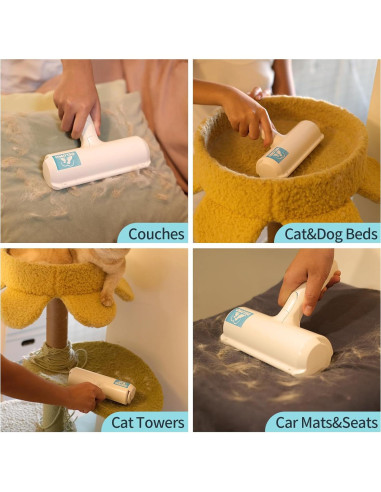 DELOMO Rodillo Removedor de Pelo de Mascota Reutilizable