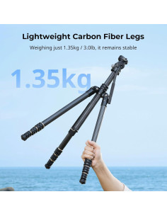 Trípode de Video SmallRig CT150 Fibra de Carbono 1.3kg 2