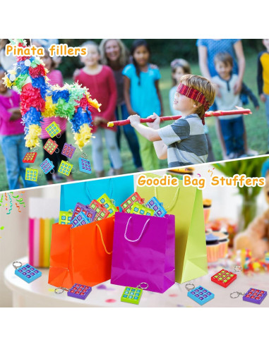 Juego 16 Pcs Llaveros Tres en Raya para Niños Fiesta