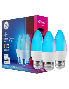 Bombillas LED inteligentes Cync GE, 3 unidades, cambio de color