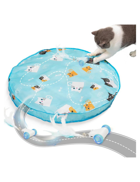 Juguete Interactivo para Gatos Pubialo 2 en 1 Automático