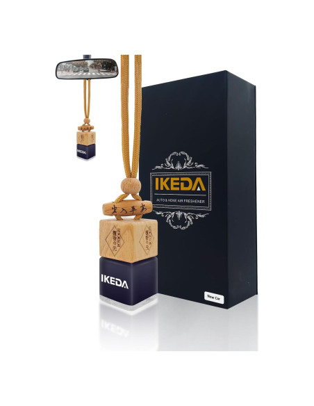 Ambientador Ikeda 10ml Aroma a Auto Nuevo - Difusor Colgante