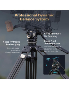 Trípode de Video SmallRig AD-Pro8 196 cm con Contrapeso 2