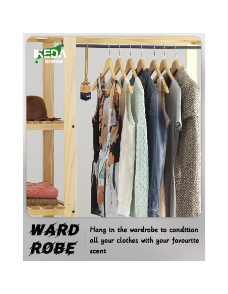 Ambientador Ikeda 10ml Aroma a Auto Nuevo - Difusor Colgante