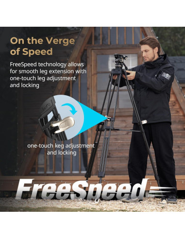 Trípode de Video SmallRig AD-Pro8 196 cm con Contrapeso