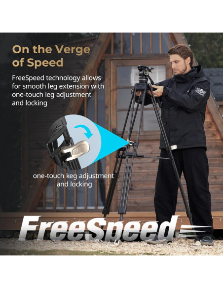 Trípode de Video SmallRig AD-Pro8 196 cm con Contrapeso