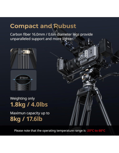 Trípode de Video SmallRig AD-Pro8 196 cm con Contrapeso