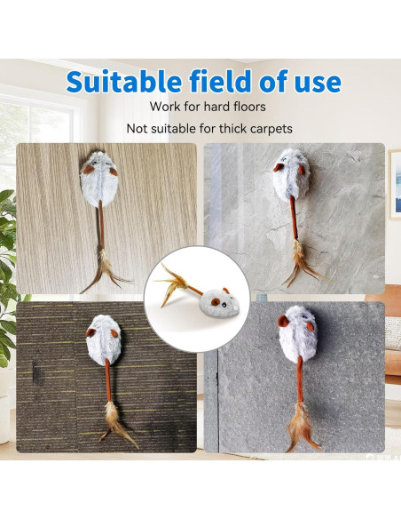 Juguete Interactivo para Gatos Crazydeer - Ratón Automático