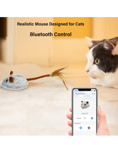 Juguete Interactivo para Gatos Crazydeer - Ratón Automático