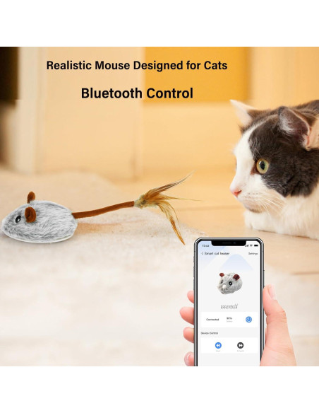 Juguete Interactivo para Gatos Crazydeer - Ratón Automático