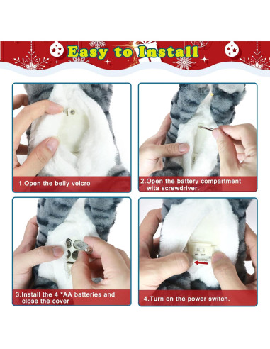 Gato Robot Interactivo SWTOIPIG 26x28.5cm LED Juguete