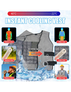 Chaleco de Enfriamiento WORLD-BIO Unisex Ajustable 84 Celdas 2