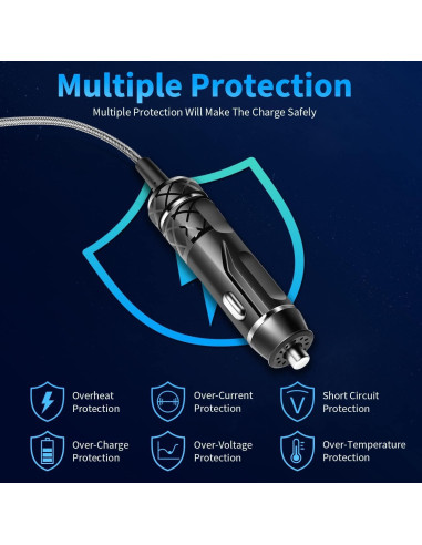 Cable de Alimentación 12V/24V CASIMY 2M para Refrigerador