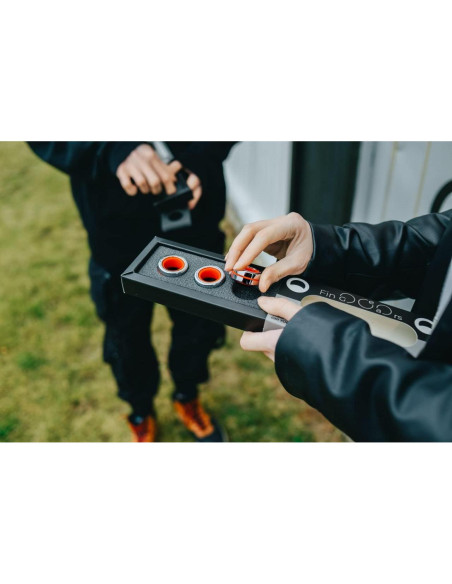 Anillos Magnéticos Fingears - Juego de 3 - Plata/Rojo Anillos Magnéticos Fingears - Juego de 3 - Plata/Rojo