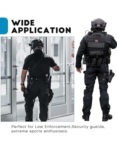 Cinturón Táctico Modular 10 en 1 Nylon 600D Ajustable