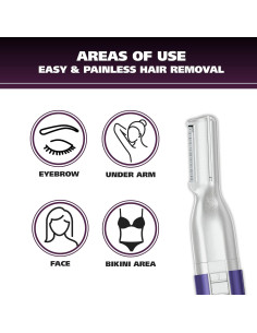 Recortadora de Pluma Wahl Clean & Confident para Mujeres - Cejas y Vello Facial 2