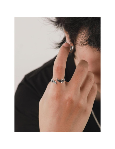 Anillo Ajustable Alas de Dragón Haquil Joyería Unisex