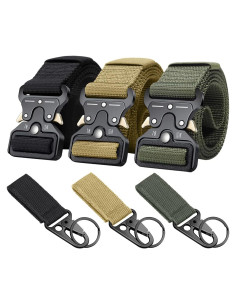 Cinturones Tácticos Ginwee en Paquete de 3 para Hombres