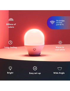 Bombilla LED Inteligente LIFX Color A19 800 lúmenes 2-Pack 2