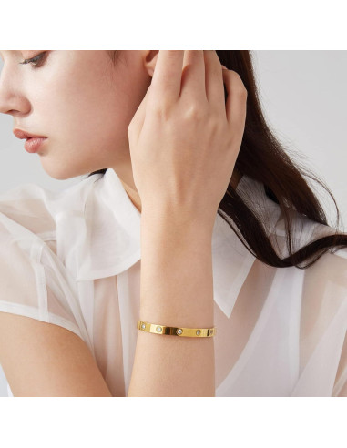 Pulsera de Amor y Amistad Oro 18K con Piedras CZ