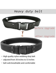 Cinturón Táctico Policial ZGJINLONG 10 en 1 Ajustable Negro 2