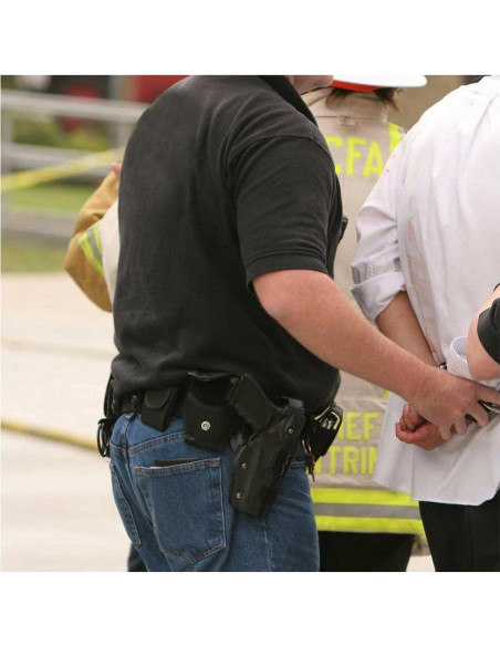 Cinturón Táctico Policial ZGJINLONG 10 en 1 Ajustable Negro