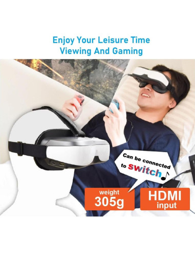 Gafas de Video Bigeyes H3 HD720p con HDMI y Batería