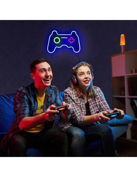 Cartel de Neón LED Evertine Controlador PS5 27.9x40.6cm