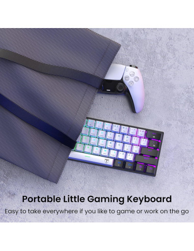Teclado Mecánico Gaming CACKBIRD 60% Ergonómico USB LED