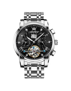 Reloj Automático OLEVS Hombre Esqueleto 41mm Acero Inoxidable