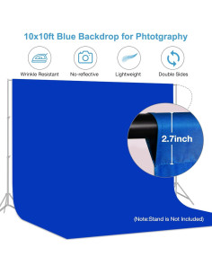 Fondo de Pantalla Azul Real Aimosen 3x3m para Fotografía 2