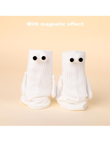3 Pares de Calcetines de Amistad 3D con Manos Magnéticas