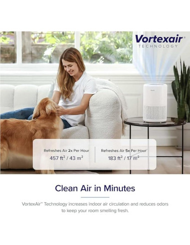 Filtro de aire LEVOIT Core 200S-P 3 en 1 para alergias